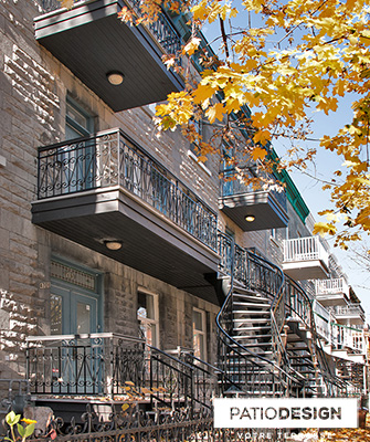 Balcons en aluminium par Patio Design inc.