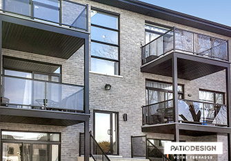 Balcons en aluminium par Patio Design inc.