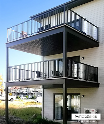 Balcons en aluminium par Patio Design inc.