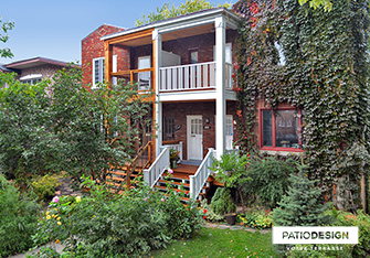 Balconies and front doors by Patio Design inc.