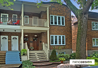 Balconies and front doors by Patio Design inc.