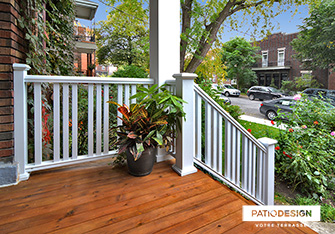 Balconies and front doors by Patio Design inc.