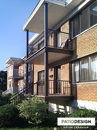 Balconies and front doors by Patio Design inc.