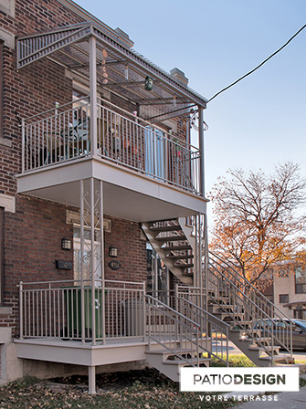 Balconies and front doors by Patio Design inc.