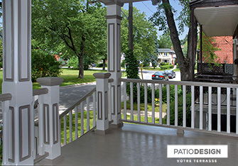 Balconies and front doors by Patio Design inc.