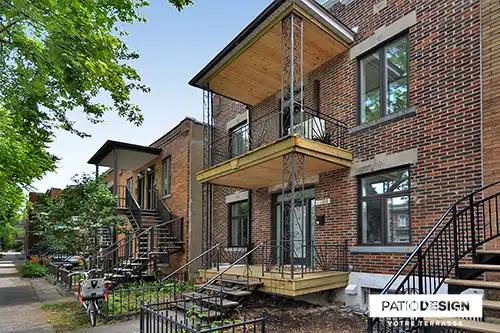 Balconies and entries by Patio Design inc.