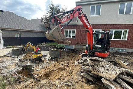 Démolition de piscine par Patio Design inc.