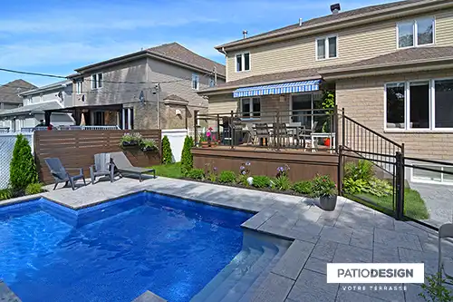 Patio avec Piscine par Patio Design inc.