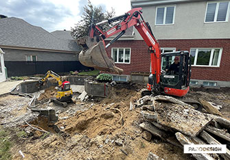 Inground Pool Demolition by Patio Design inc.