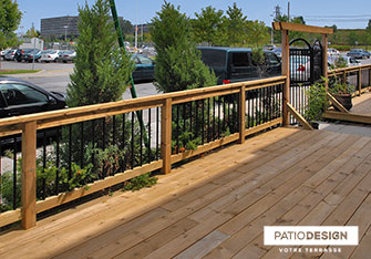 Patio en bois par Patio Design inc.