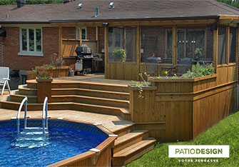 Patio en bois par Patio Design inc.