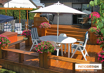 Wood Patio by Patio Design inc.