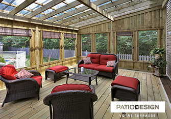 Patio en bois par Patio Design inc.