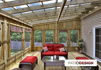 Patio en bois par Patio Design inc.