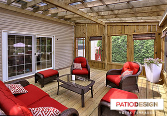 Patios en bois par Patio Design inc.