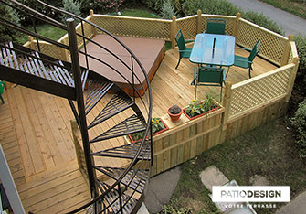 Patio en bois par Patio Design inc.