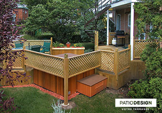 Patio en bois par Patio Design inc.