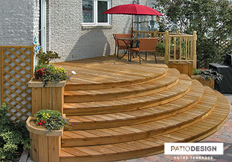 Patio en bois par Patio Design inc.