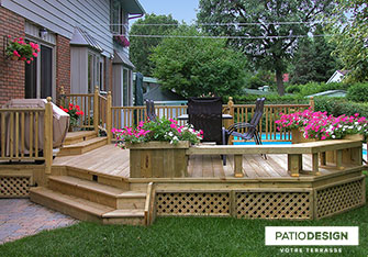 Patio en bois par Patio Design inc.