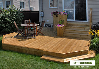 Patio en bois par Patio Design inc.