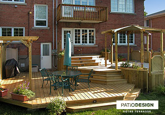 Patio en bois par Patio Design inc.