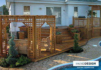 Patio en bois par Patio Design inc.