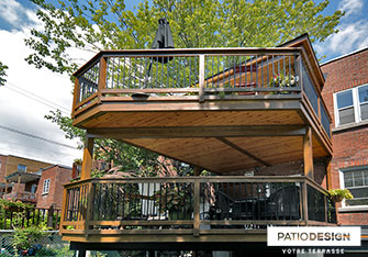 Patio en bois par Patio Design inc.