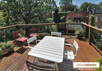 Patio en bois par Patio Design inc.