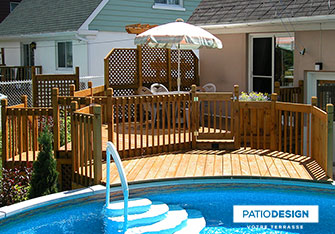 Patio en bois par Patio Design inc.