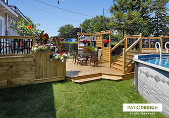 Wood Patio by Patio Design inc.