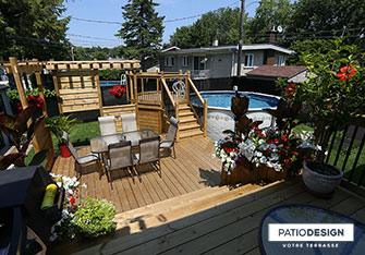 Patio en bois par Patio Design inc.