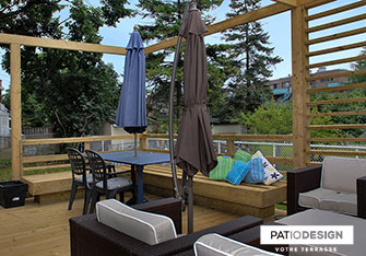 Patio en bois par Patio Design inc.