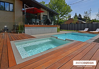 Patio en bois par Patio Design inc.