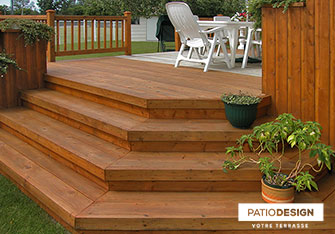 Patio en bois par Patio Design inc.