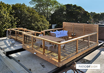 Wood Patio by Patio Design inc.