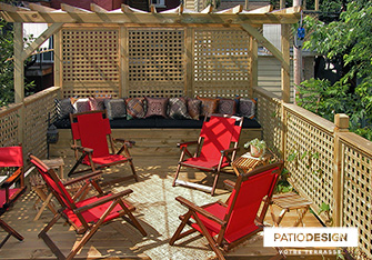 Patio sur deux étages par Patio Design inc.