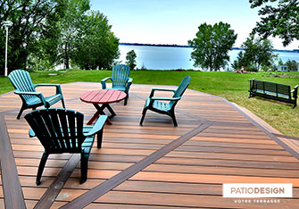 Fiberon Terrace by Patio Design inc.