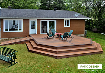 Terrasse Fiberon par Patio Design inc.