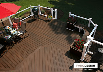 Terrasse Fiberon par Patio Design inc.