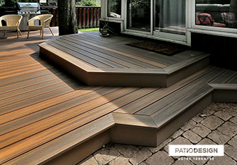 Fiberon Terrace by Patio Design inc.