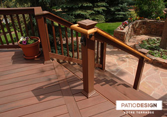 Fiberon Terrace by Patio Design inc.