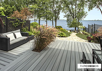 Terrasse Fiberon par Patio Design inc.