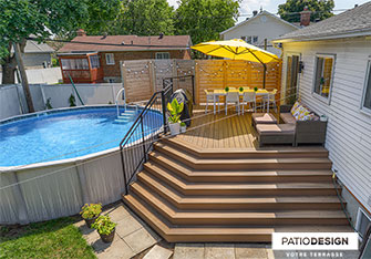 Terrasse Fiberon par Patio Design inc.