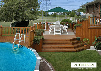 Patio en bois par Patio Design inc.