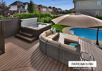 Patio avec SPA par Patio Design inc.