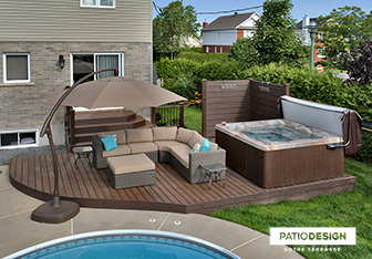 Patio avec SPA par Patio Design inc.