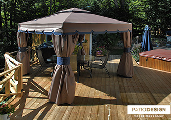 Patio with a SPA by Patio Design inc.