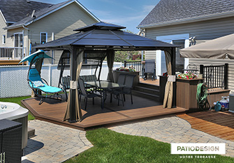 Patio avec SPA par Patio Design inc.