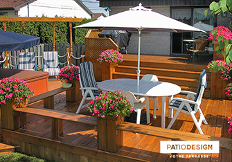 Patio avec SPA par Patio Design inc.