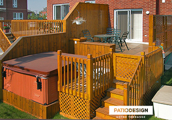 Patio avec SPA par Patio Design inc.